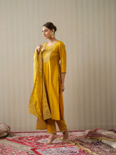 Chinon Silk Fabric Mustard Colour Top Bottom Dupatta Set-MLWSHKS4355MUS